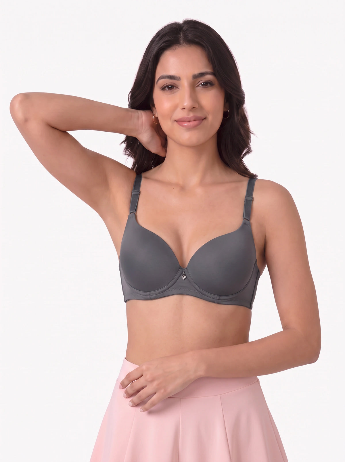 Padded Push-up Bra - Rhea - Grey