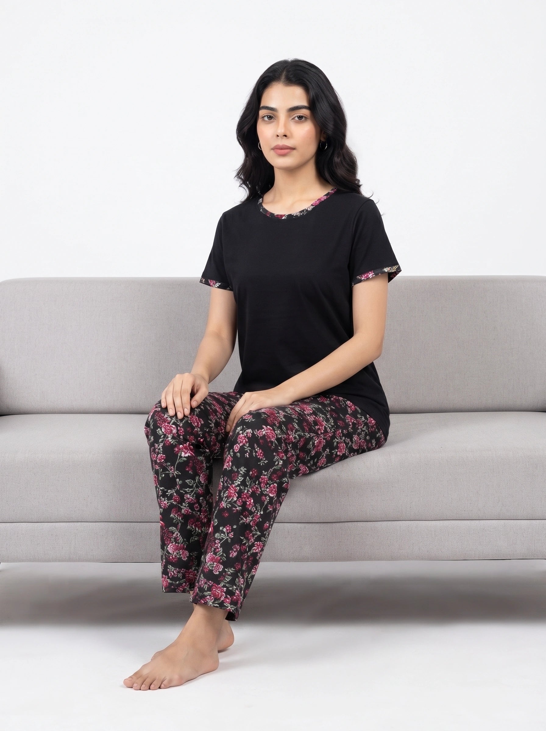 Cotton PJ Set - Rosy