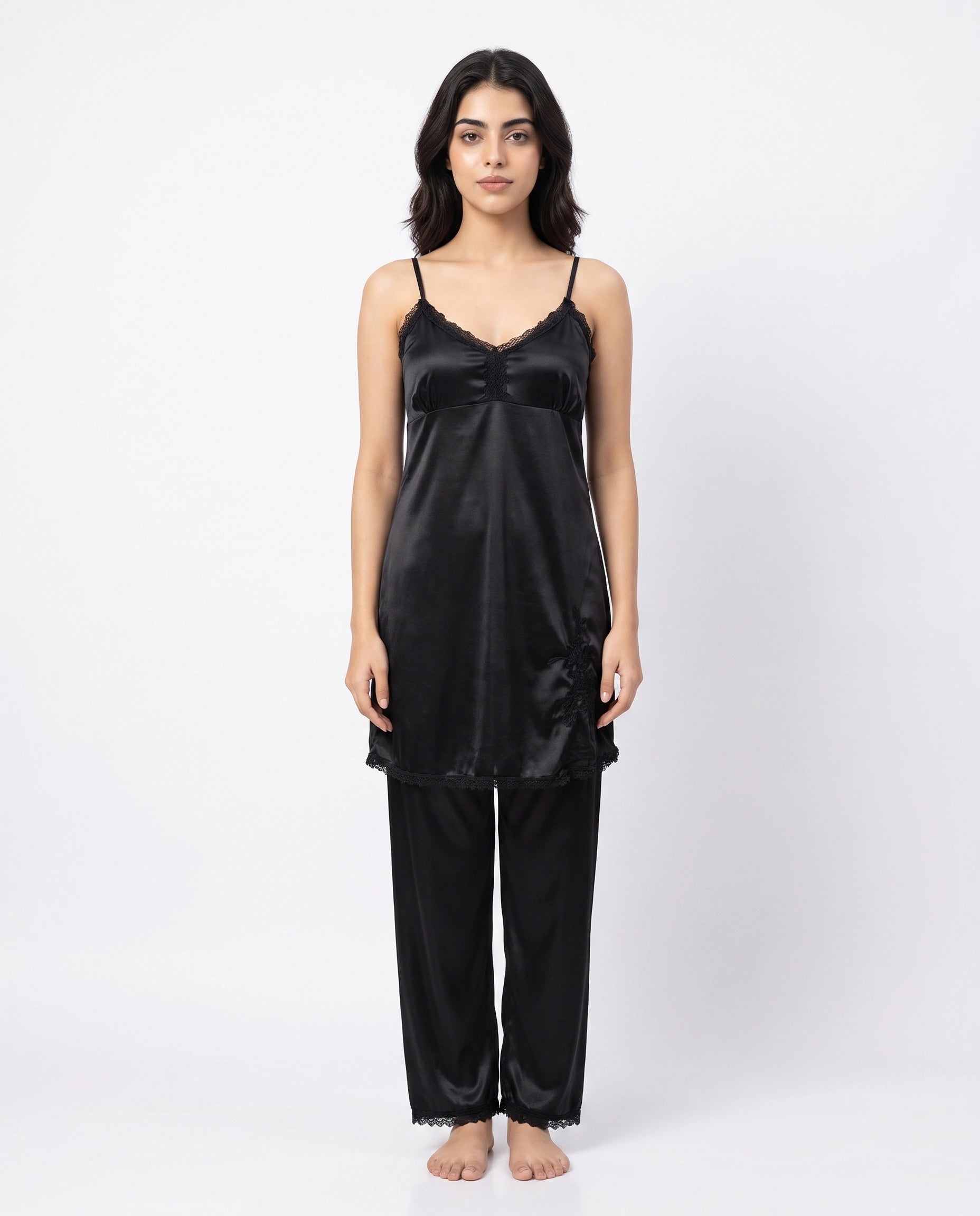 Royal Bridal Silk 5pcs Nightgown set