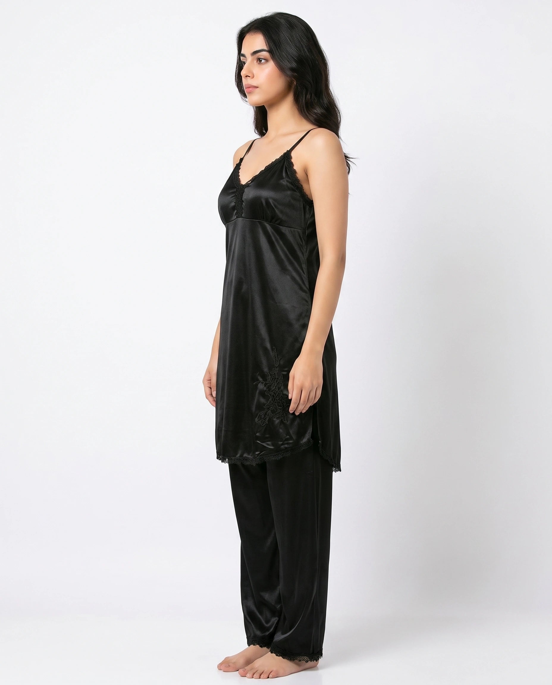 Royal Bridal Silk 5pcs Nightgown set