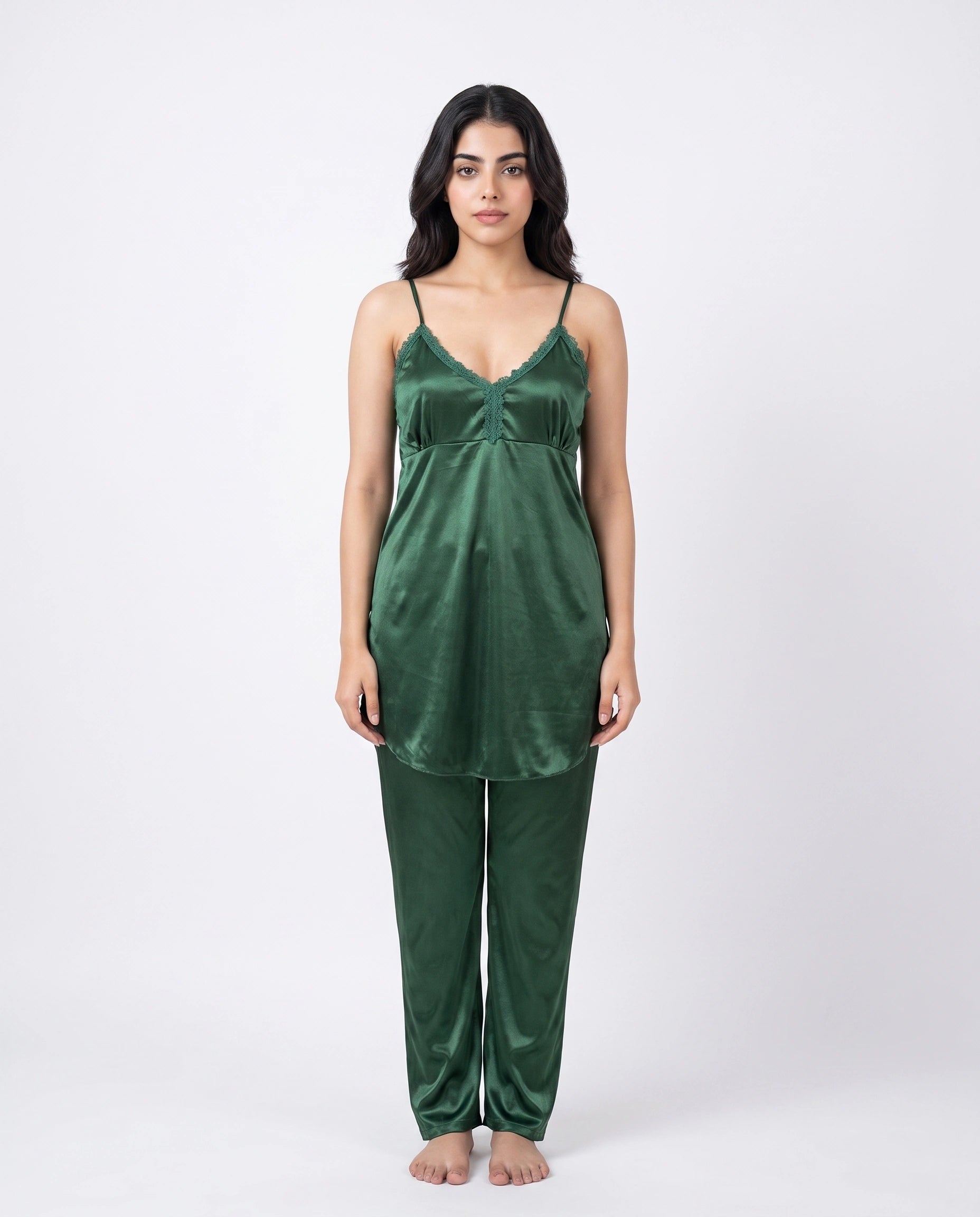 Royal Bridal Silk 5pcs Nightgown set