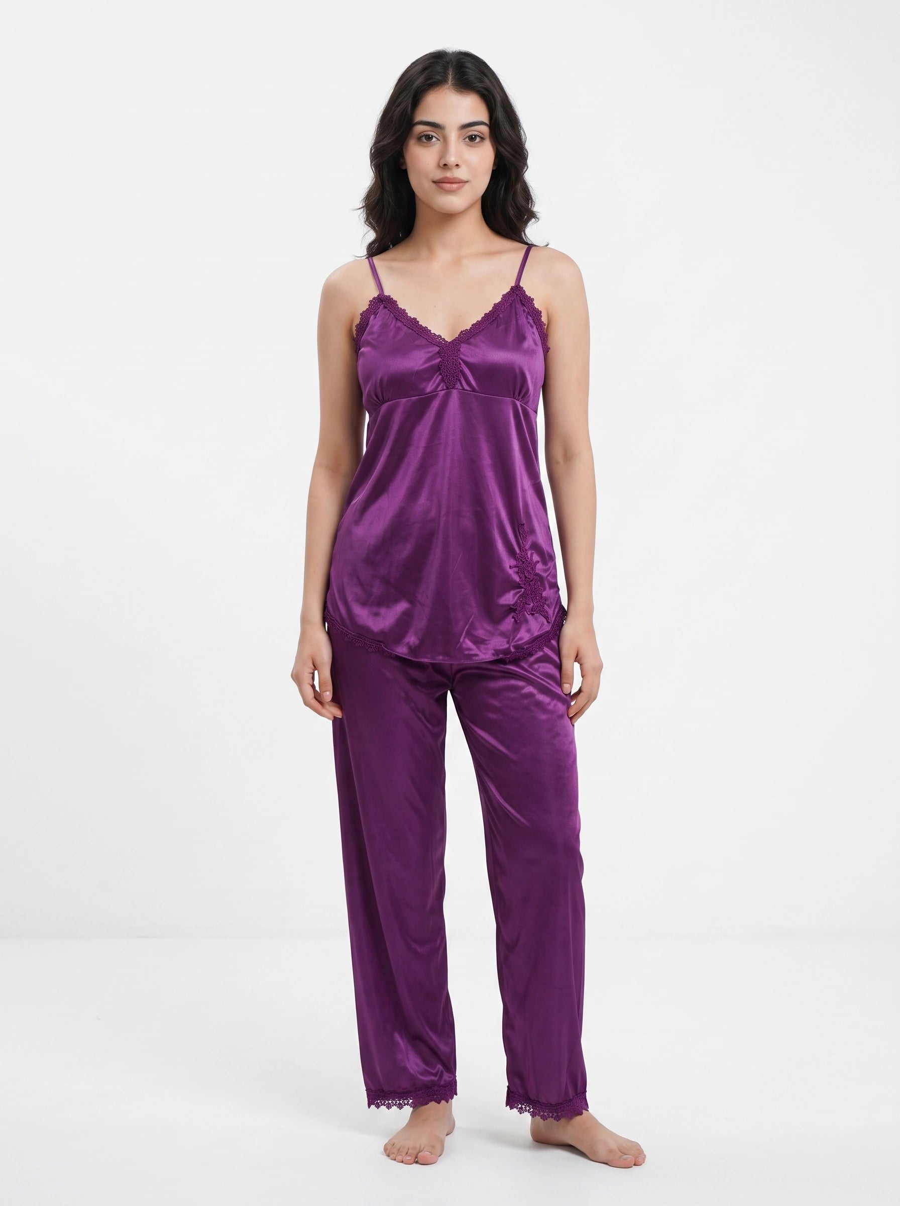 Royal Bridal Silk 5pcs Nightgown set