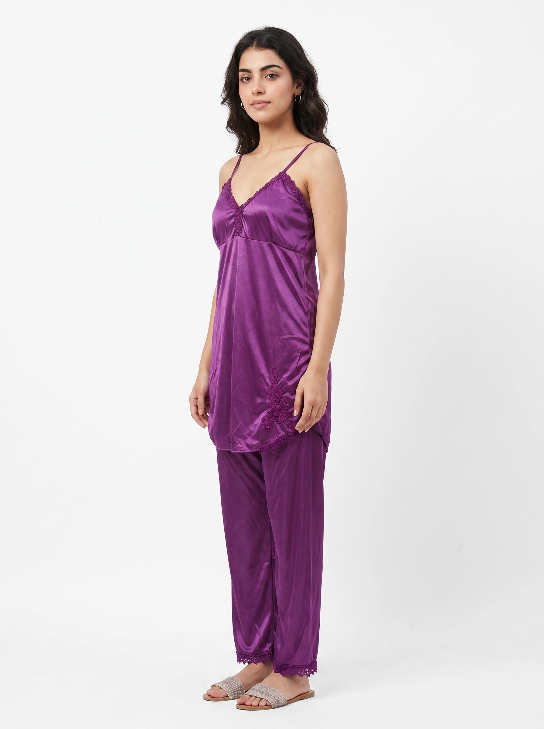 Royal Bridal Silk 5pcs Nightgown set
