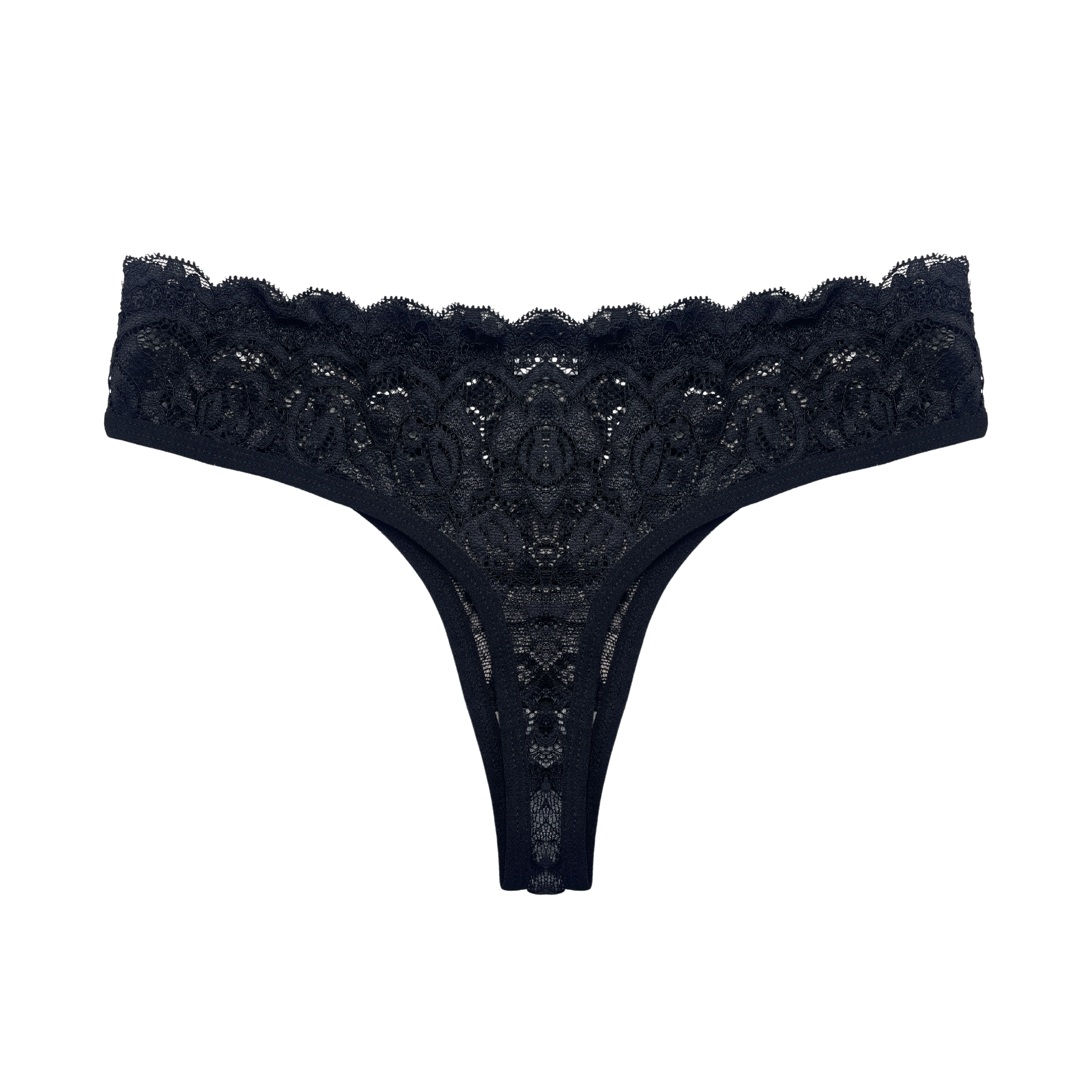 Setbre Lacy Padded Bra and Panty Set Black