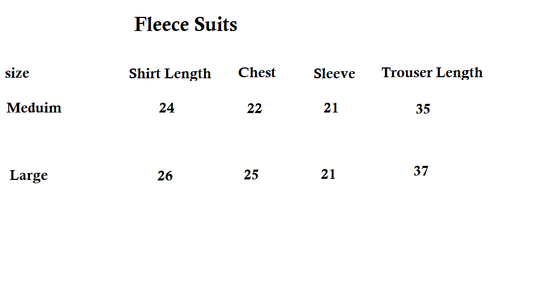Fleece Long Sleeve Pajama Suit Snow Teddy