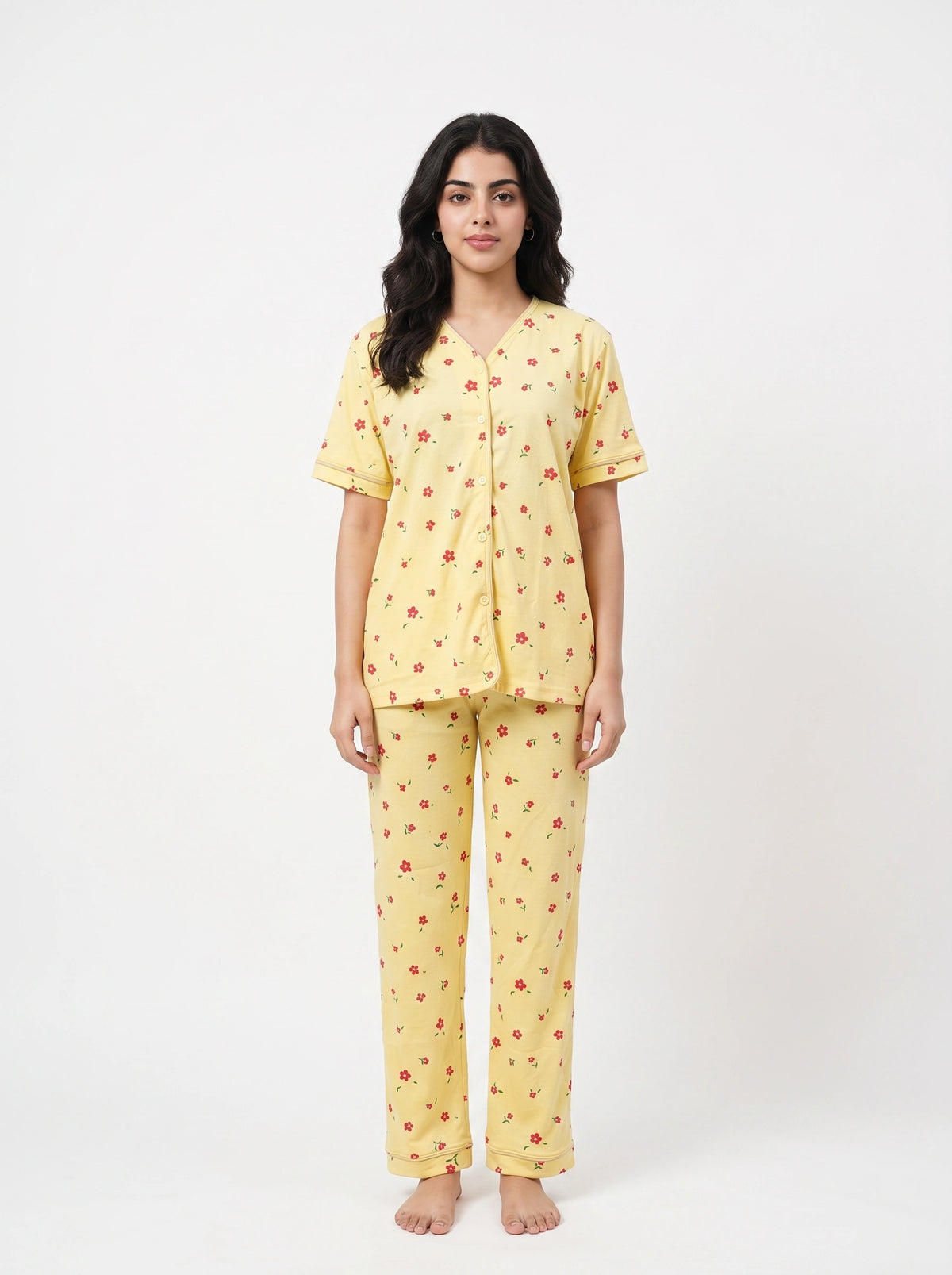 Cotton PJ Set - Sunny Bloom