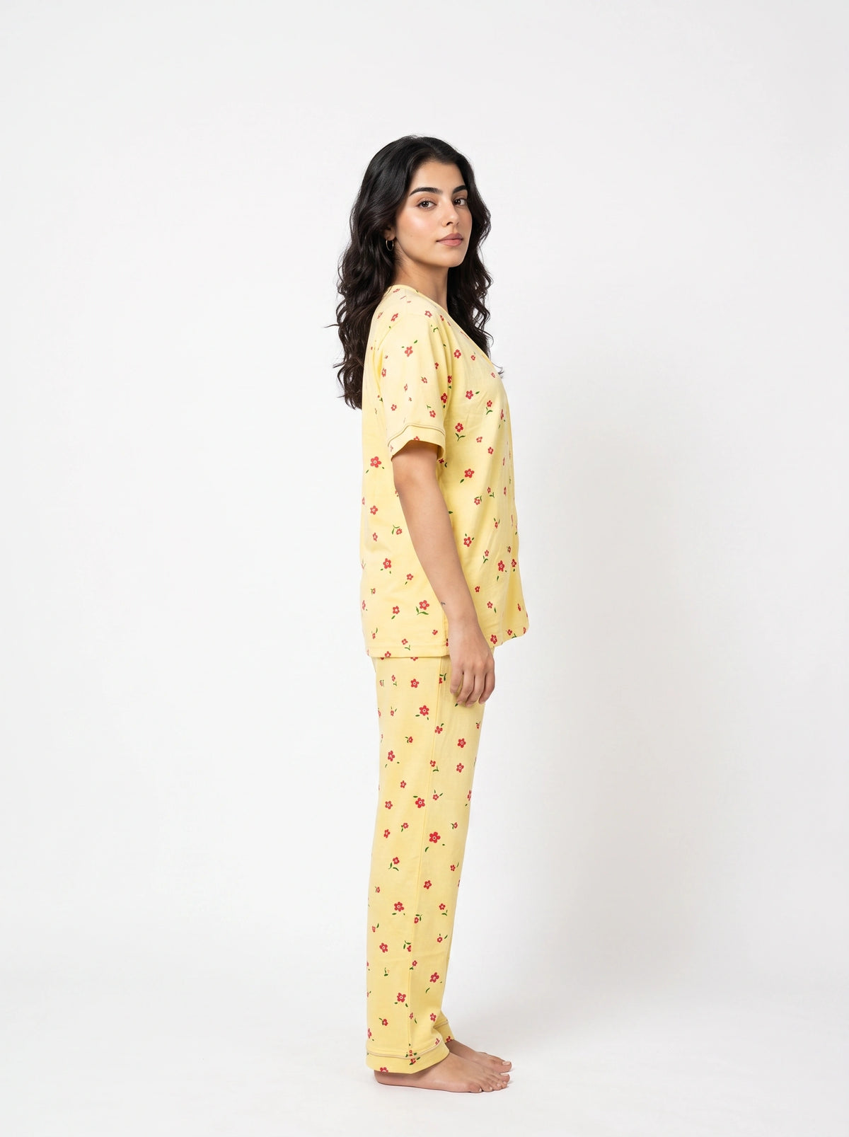 Cotton PJ Set - Sunny Bloom