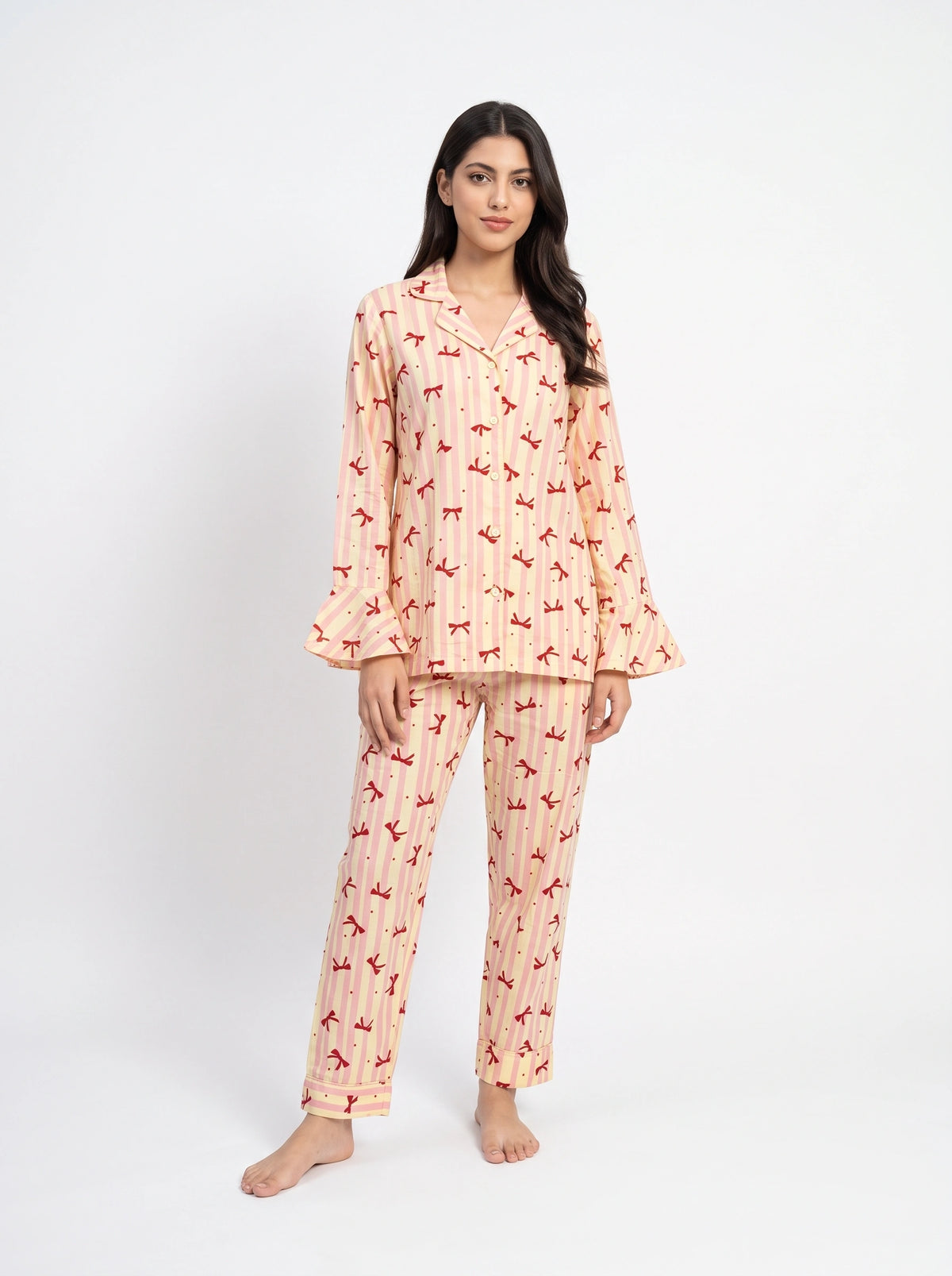 Linen PJ Set - Sunny Stripe