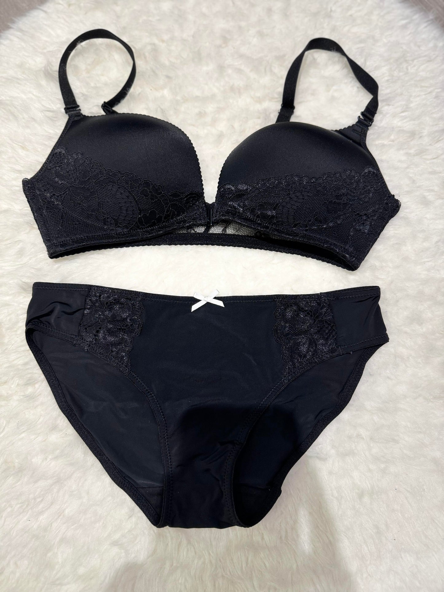 Front Open Padded Bra and Panty Set