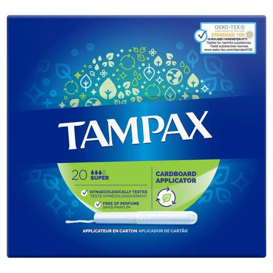 Tampax Tampons Applicator Super Green 20s