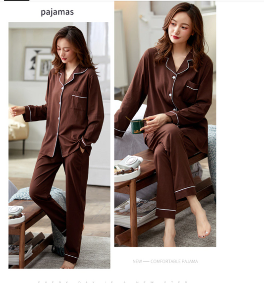 Galaxy Pajama Suit Dark Brown