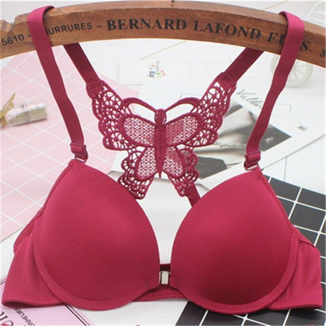 Sajiero Butterfly - Fun Night Padded Bra maroon good quality br a price in pakistan