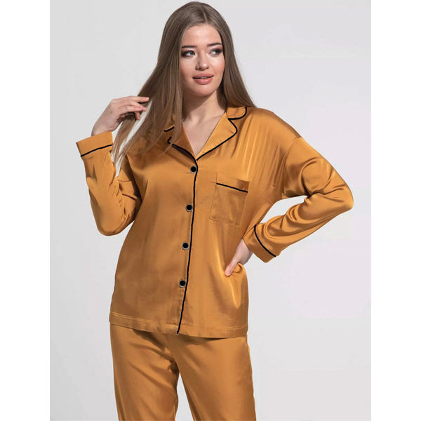 Galaxy Pajama Suit Camel Brown